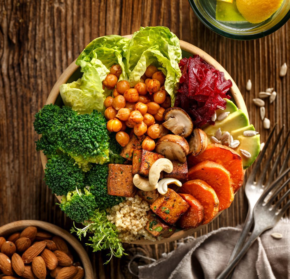 A Buddha bowl is a tasty and nutritious vegan, plant-based meal.