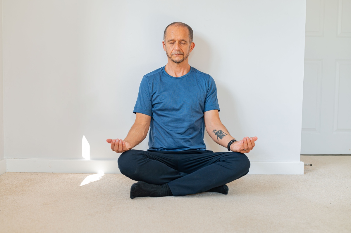 Neil Young Personal Trainer doing Meditation